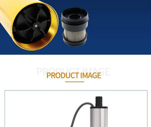 Planet Gates Stainless Steel 38/51mm Submersible Pump DC12/24V Water Oil Diesel Fuel Transfer Refueling Tool Kerosene 12L/Min 30L/Min