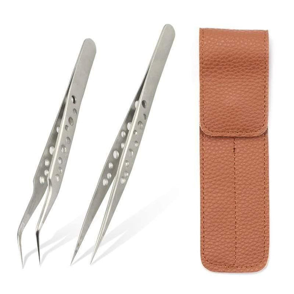 Planet Gates Stainless Steel A TOP Quality Stainless Steel Tweezers Rainbow Color Straight Bend ESD Multifunction Eyelash Tweezers For Nail Sewing DIY