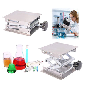 Planet Gates Stainless Steel Adjustable Lab Stand Table Rack Scissor Lab-Lift Lifter for Science Experiment 100 x 100mm Woodworking Benches