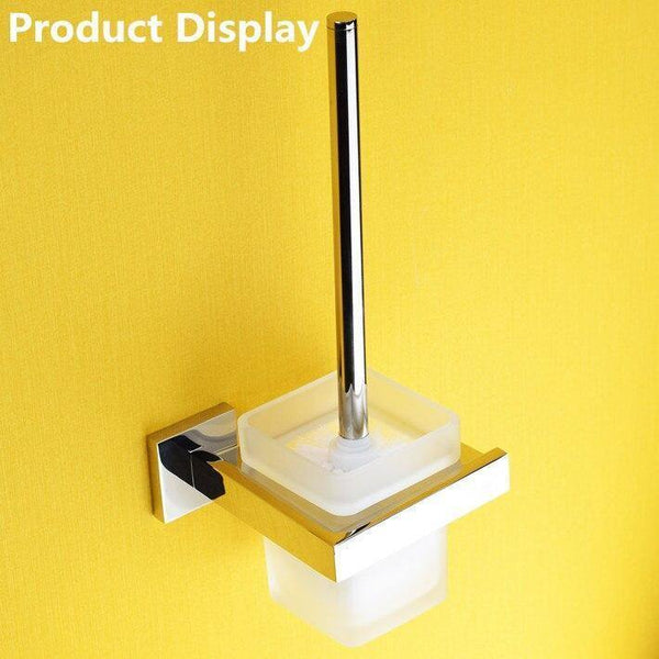 Planet Gates Stainless Steel Bathroom Hardware Set Chrome Polished Toothbrush Holder Paper Holder Towel Bar Bathroom Accessories