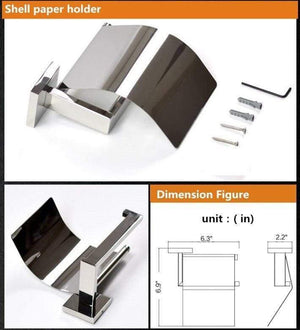 Planet Gates Stainless Steel Bathroom Hardware Set Chrome Polished Toothbrush Holder Paper Holder Towel Bar Bathroom Accessories