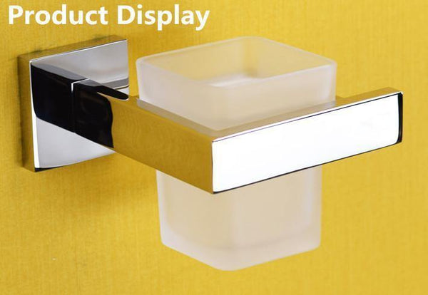 Planet Gates Stainless Steel Bathroom Hardware Set Chrome Polished Toothbrush Holder Paper Holder Towel Bar Bathroom Accessories