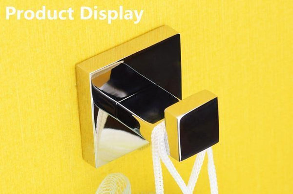 Planet Gates Stainless Steel Bathroom Hardware Set Chrome Polished Toothbrush Holder Paper Holder Towel Bar Bathroom Accessories