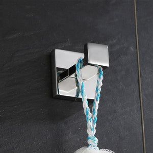 Planet Gates Stainless Steel Bathroom Hardware Set Mirror Chrome Polished Towel Rack Toilet Paper Holder Towel Bar Hook Bathroom Accessories