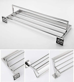 Planet Gates Stainless Steel Bathroom Hardware Set Mirror Chrome Polished Towel Rack Toilet Paper Holder Towel Bar Hook Bathroom Accessories