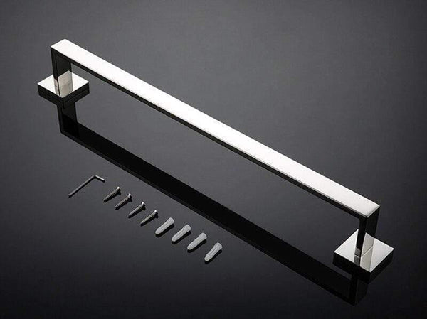 Planet Gates Stainless Steel Bathroom Hardware Set Mirror Chrome Polished Towel Rack Toilet Paper Holder Towel Bar Hook Bathroom Accessories