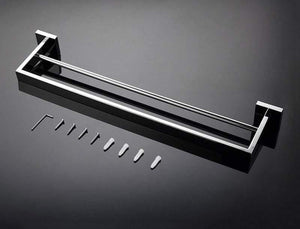 Planet Gates Stainless Steel Bathroom Hardware Set Mirror Chrome Polished Towel Rack Toilet Paper Holder Towel Bar Hook Bathroom Accessories