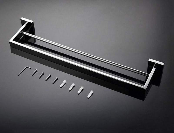 Planet Gates Stainless Steel Bathroom Hardware Set Mirror Chrome Polished Towel Rack Toilet Paper Holder Towel Bar Hook Bathroom Accessories