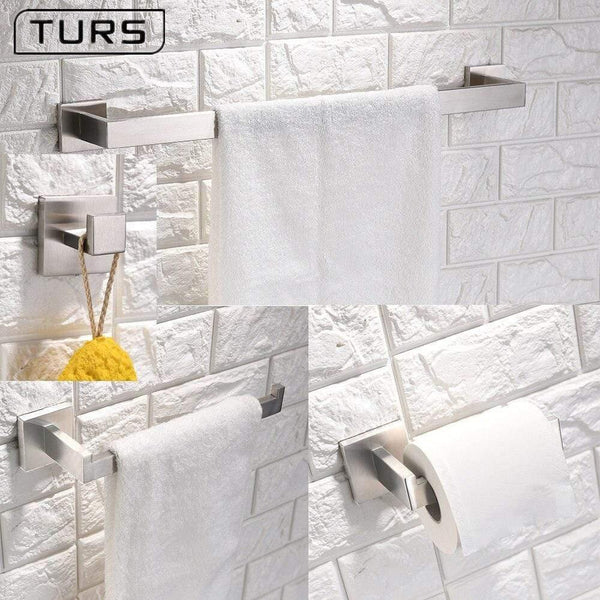 Planet Gates Stainless Steel Bathroom Hardware Set Paper Holder Toothbrush Holder Towel Bar Bathroom Accessories