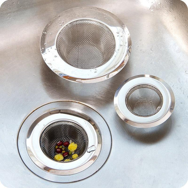 Stainless steel bathroom washbasin hair filter kitchen sink floor drain anti-blocking tools home accessories