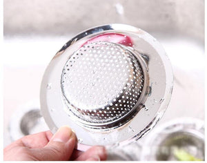 Stainless steel bathroom washbasin hair filter kitchen sink floor drain anti-blocking tools home accessories