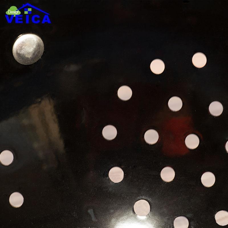 Stainless Steel Black Fruit Colander Bowl Strainer With Handles Free Shipping