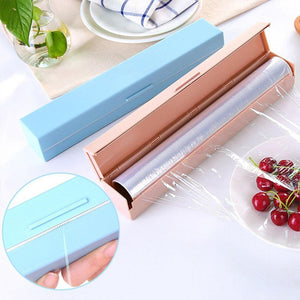 Stainless Steel Blade Cling Film Wrap Dispenser Cutter for Kitchen Food Wrap