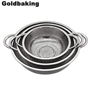 Stainless Steel Colander Kitchen Strainer With Handles