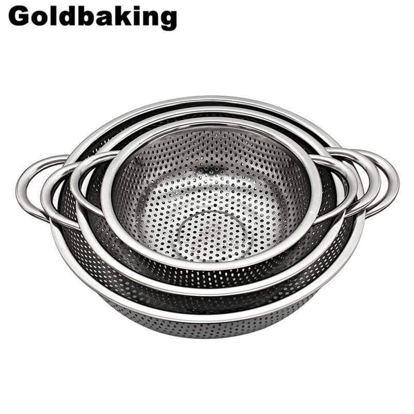 Stainless Steel Colander Kitchen Strainer With Handles