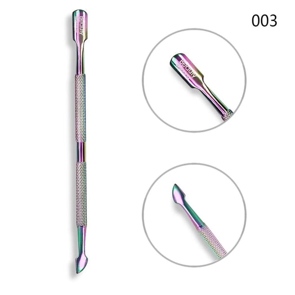 Planet Gates Stainless Steel Cuticle Pusher Nail Pusher Repousse Cuticule Ongles Materiel Professionnelle Corta Cuticula Tool