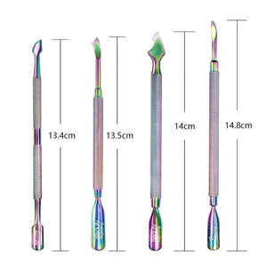 Planet Gates Stainless Steel Cuticle Pusher Nail Pusher Repousse Cuticule Ongles Materiel Professionnelle Corta Cuticula Tool