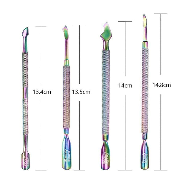 Planet Gates Stainless Steel Cuticle Pusher Nail Pusher Repousse Cuticule Ongles Materiel Professionnelle Corta Cuticula Tool