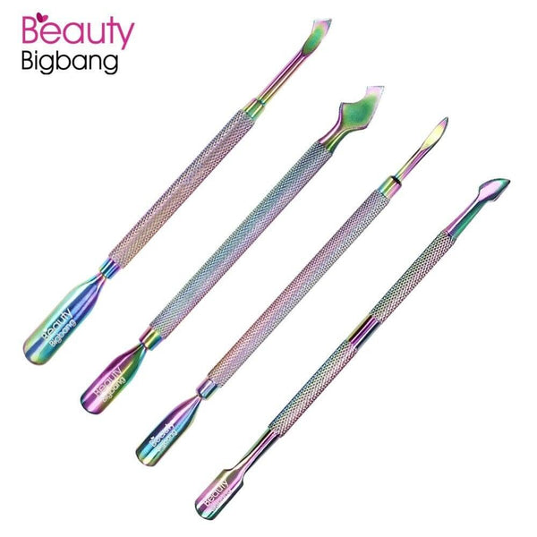 Planet Gates Stainless Steel Cuticle Pusher Nail Pusher Repousse Cuticule Ongles Materiel Professionnelle Corta Cuticula Tool