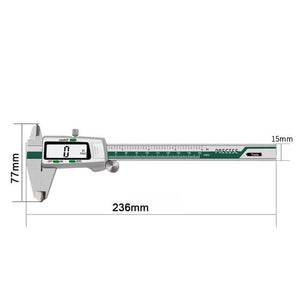 Planet Gates Stainless Steel Digital Caliper 150mm Fraction/mm/inch LCD Display Vernier Caliper High Precision Measuring Instrument Tool