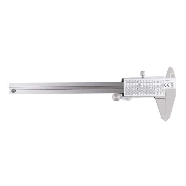 Planet Gates Stainless Steel Digital Caliper 150mm Fraction/mm/inch LCD Display Vernier Caliper High Precision Measuring Instrument Tool