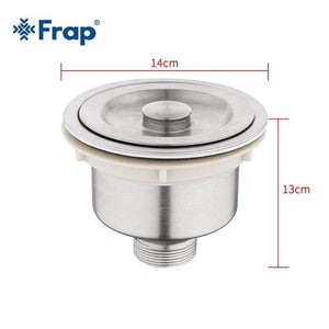 Planet Gates Stainless Steel Drain Strainer Plug Home Kitchen Strainer Deodorant Home Cleaning Tool Sink Cover Garbage Separation Y81044