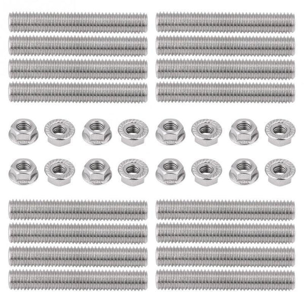 Planet Gates Stainless Steel Exhaust Manifold Stud Flange Nuts Kit for 2 Manifolds  Ford 4.6 5.4L V8 Car Auto Replacement Parts