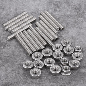 Planet Gates Stainless Steel Exhaust Manifold Stud Flange Nuts Kit for 2 Manifolds  Ford 4.6 5.4L V8 Car Auto Replacement Parts