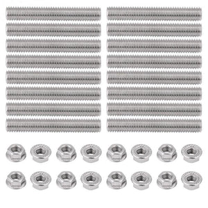 Planet Gates Stainless Steel Exhaust Manifold Stud Flange Nuts Kit for 2 Manifolds  Ford 4.6 5.4L V8 Car Auto Replacement Parts
