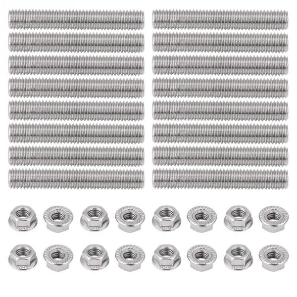 Planet Gates Stainless Steel Exhaust Manifold Stud Flange Nuts Kit for 2 Manifolds  Ford 4.6 5.4L V8 Car Auto Replacement Parts