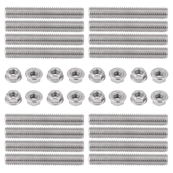 Planet Gates Stainless Steel Exhaust Manifold Stud Flange Nuts Kit for 2 Manifolds  Ford 4.6 5.4L V8 Car Auto Replacement Parts