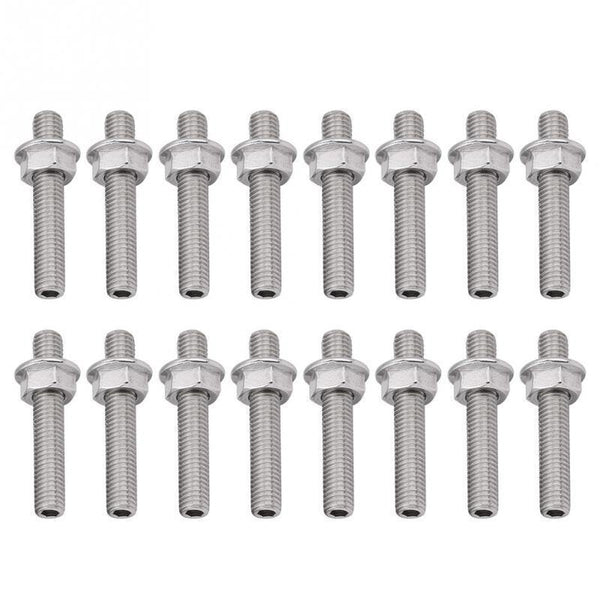 Planet Gates Stainless Steel Exhaust Manifold Stud Flange Nuts Kit for 2 Manifolds  Ford 4.6 5.4L V8 Car Auto Replacement Parts