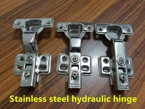 Stainless steel Hydraulic Hinge Damper Buffer Cabinet Cupboard Door Hinges Soft Close Furniture hinges Hardware