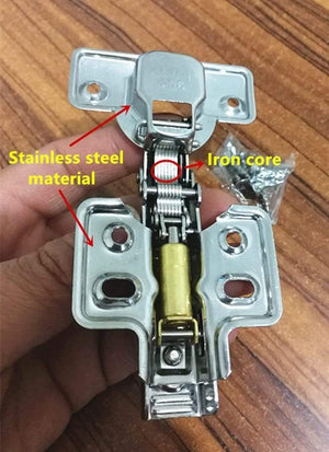 Stainless steel Hydraulic Hinge Damper Buffer Cabinet Cupboard Door Hinges Soft Close Furniture hinges Hardware