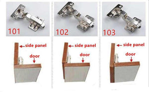 Stainless steel Hydraulic Hinge Damper Buffer Cabinet Cupboard Door Hinges Soft Close Furniture hinges Hardware