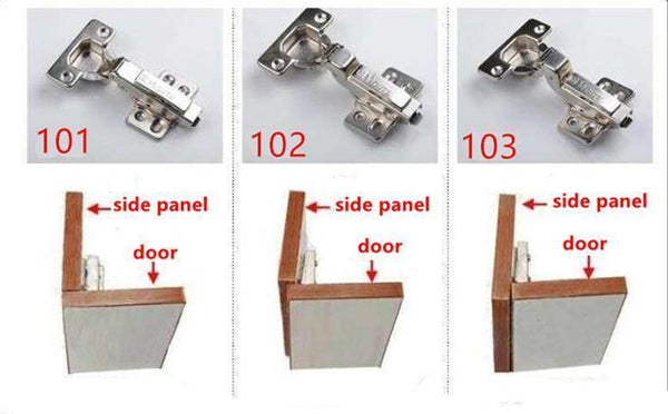 Stainless steel Hydraulic Hinge Damper Buffer Cabinet Cupboard Door Hinges Soft Close Furniture hinges Hardware