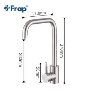 Planet Gates Stainless Steel Kitchen Faucet Brushed Process Swivel Basin Faucet 360 Degree Rotation Hot & Cold Water Mixers Tap Y40108