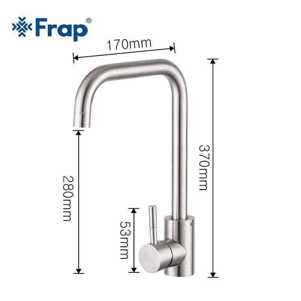 Planet Gates Stainless Steel Kitchen Faucet Brushed Process Swivel Basin Faucet 360 Degree Rotation Hot & Cold Water Mixers Tap Y40108