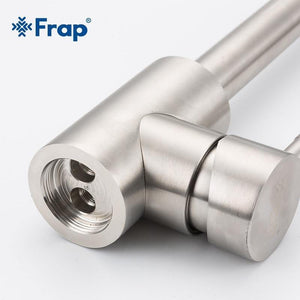 Planet Gates Stainless Steel Kitchen Faucet Brushed Process Swivel Basin Faucet 360 Degree Rotation Hot & Cold Water Mixers Tap Y40108