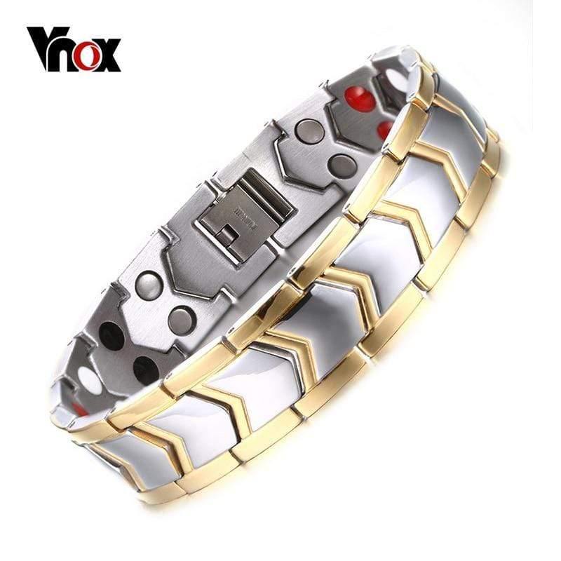 Planet Gates Stainless Steel Magnetotherapy Bracelet Men Jewelry New Fashion Bio Energy Magnet Bracelets & Bangles