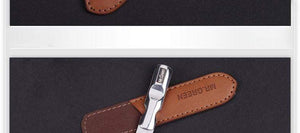 Planet Gates Stainless steel metal nail file buffer professional shaper  manicure tools polishing strip  sanding with leather case