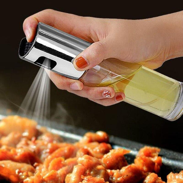 Stainless Steel Olive Oil Spray Bottle Oil Vinegar Spray Bottles Water Pump Gravy Boats Grill BBQ Sprayer BBQ Kitchen Tools