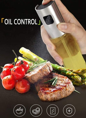 Stainless Steel Olive Oil Spray Bottle Oil Vinegar Spray Bottles Water Pump Gravy Boats Grill BBQ Sprayer BBQ Kitchen Tools
