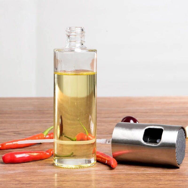 Stainless Steel Olive Oil Spray Bottle Oil Vinegar Spray Bottles Water Pump Gravy Boats Grill BBQ Sprayer BBQ Kitchen Tools