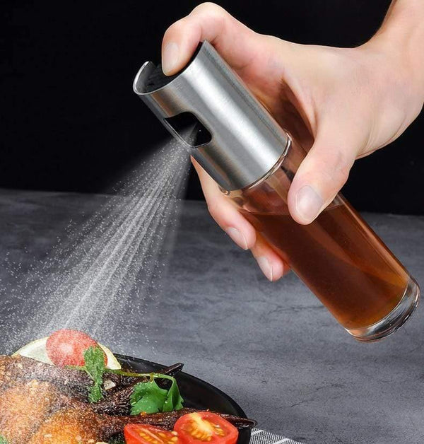 Stainless Steel Olive Oil Spray Bottle Oil Vinegar Spray Bottles Water Pump Gravy Boats Grill BBQ Sprayer BBQ Kitchen Tools
