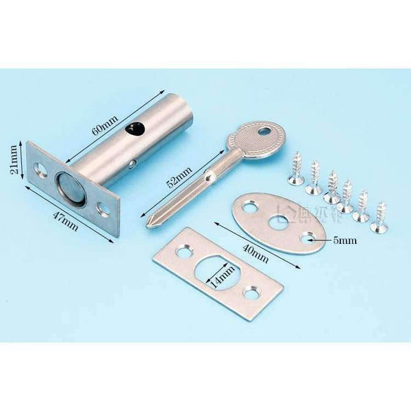 Planet Gates Stainless steel pipe well lock,Concealed door, lock Pipe/Fire door/ Escape/Aisle/Invisible lock,door hardware