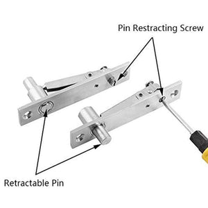 Planet Gates Stainless Steel Pivot Door Hinge Heavy Duty Pivot Hinge for Wood Doors 360 Degree Shaft Stainless Steel Murphy Door Pivot Hinge