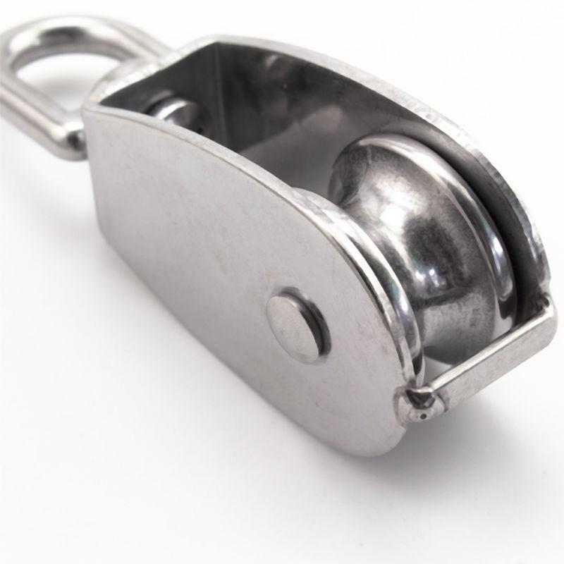 Planet Gates Stainless Steel Pulley M15/M20 M25 M32 M50 Single Wheel Swivel Lifting Rope Pulley Set  Lifting Wheel Tools Crank Pulley