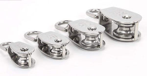 Planet Gates Stainless Steel Pulley M15/M20 M25 M32 M50 Single Wheel Swivel Lifting Rope Pulley Set  Lifting Wheel Tools Crank Pulley