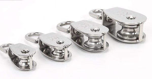 Planet Gates Stainless Steel Pulley M15/M20 M25 M32 M50 Single Wheel Swivel Lifting Rope Pulley Set  Lifting Wheel Tools Crank Pulley